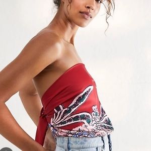 NWT - Free People Spellbound in Cherry Combo